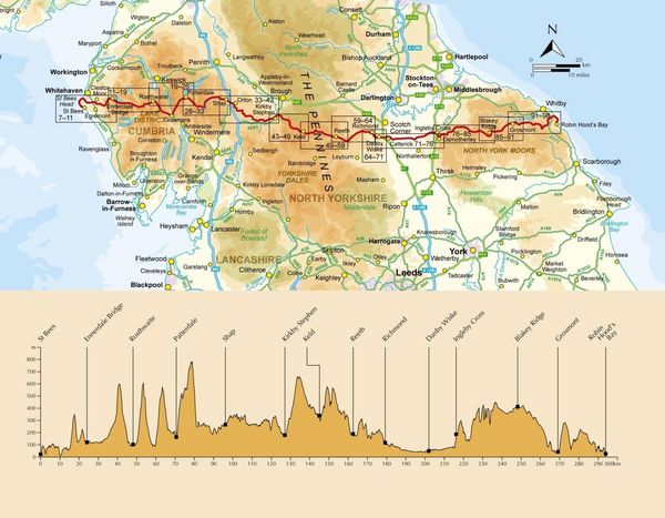 Produktbild: The Coast to Coast Path Trail Map