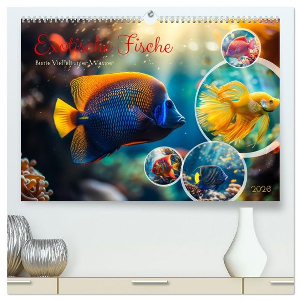Produktbild: Exotische Fische (hochwertiger Premium Wandkalender 2026 DIN A2 quer), Kunstdruck in Hochglanz