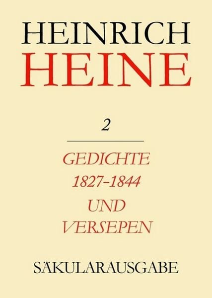 Produktbild: Gedichte 1827-1844 und Versepen