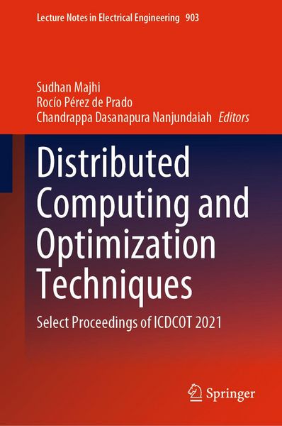 Produktbild: Distributed Computing and Optimization Techniques