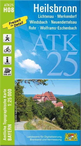 Produktbild: ATK25-H08 Heilsbronn (Amtliche Topographische Karte 1:25000)
