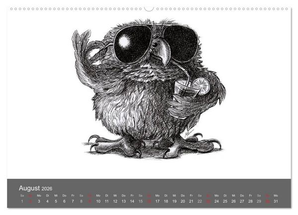 Produktbild: TIERONISCH (hochwertiger Premium Wandkalender 2026 DIN A2 quer), Kunstdruck in Hochglanz
