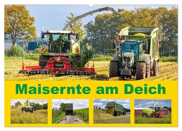 Produktbild: Maisernte am Deich (Wandkalender 2026 DIN A2 quer), CALVENDO Monatskalender