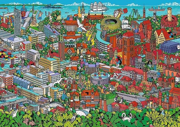 Produktbild: Puzzle Premium Plus 1000 Jubil&auml;um - Danzig, Gdynia, Sopot