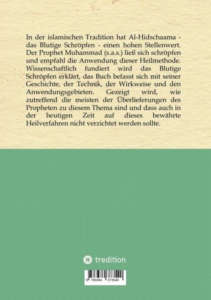 Produktbild: Al-Hidschaama Das Blutige Schr&ouml;pfen