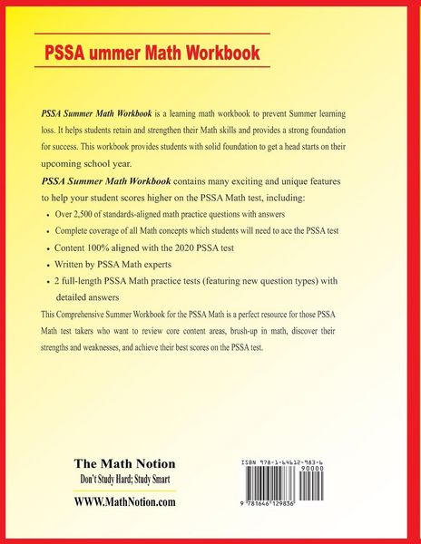 Produktbild: PSSA Grade 3 Summer Math Workbook