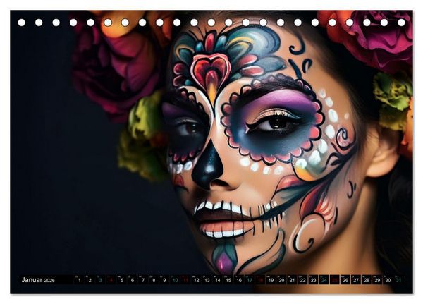 Produktbild: Faszination Bodypainting (Tischkalender 2026 DIN A5 quer), CALVENDO Monatskalender