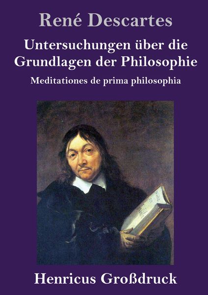 Produktbild: Untersuchungen &uuml;ber die Grundlagen der Philosophie (Gro&szlig;druck)