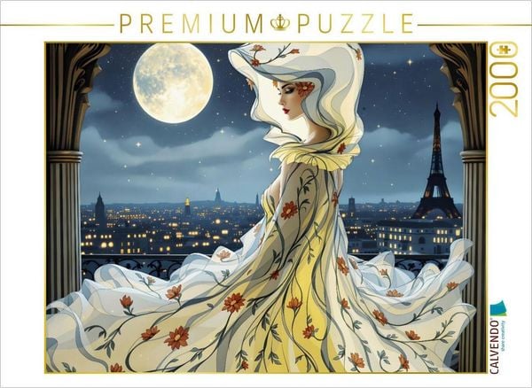 CALVENDO Puzzle Schattenblüte im Mondlicht | 2000 Teile Lege-Größe 90x67cm Foto-Puzzle für glückliche Stunden