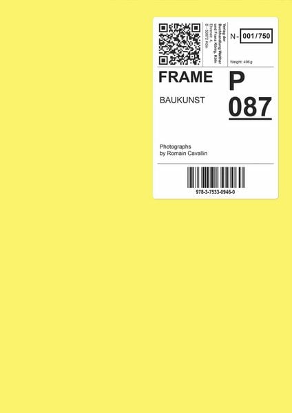 Baukunst. Frame, Taschenbuch von Adrien Verschuere,Romain Cavallin Cavallin, König, Walther, 978-3-7533-0946-0