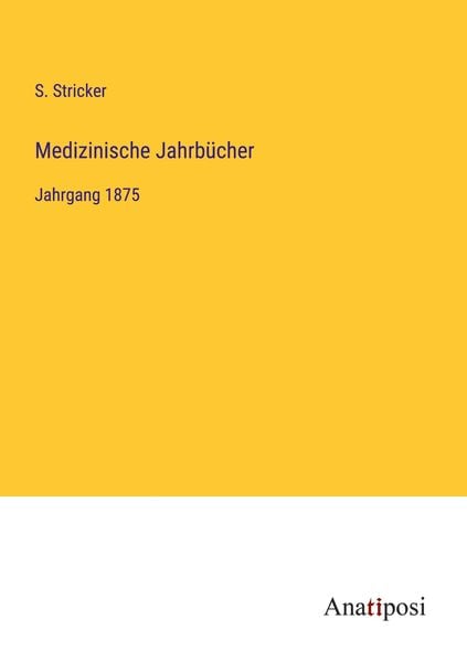 Produktbild: Medizinische Jahrb&uuml;cher