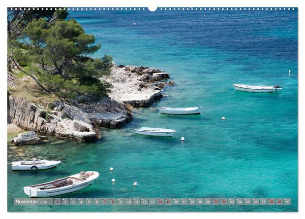 Produktbild: Dalamtinische K&uuml;ste - Momente einer Reise (hochwertiger Premium Wandkalender 2026 DIN A2 quer), Kunstdruck in Hochglanz