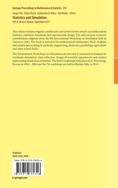 Produktbild: Statistics and Simulation