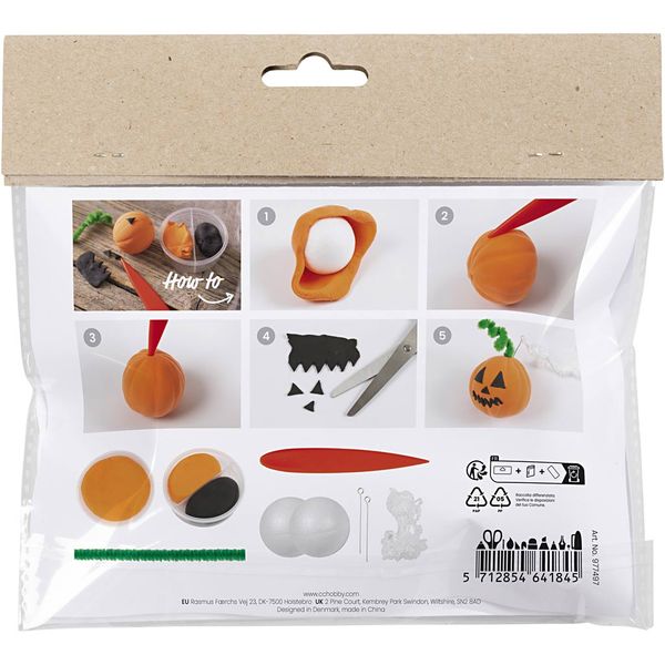 Produktbild: Creativ Company DIY Sets Modellieren Mini Kreativ Set Modellieren, K&uuml;rbis, Kreativ Box