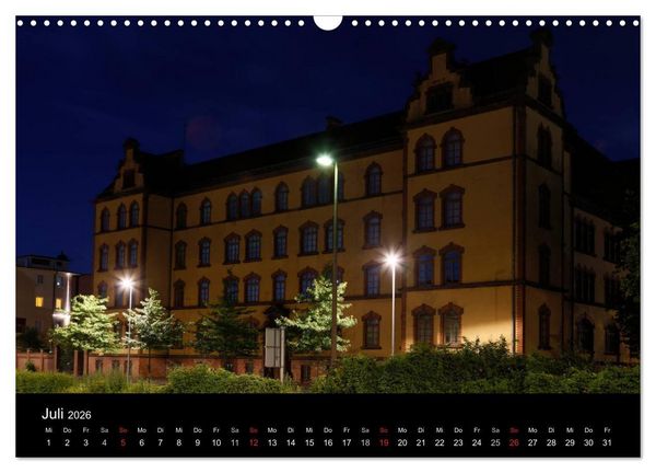 Produktbild: Oldenburg bei Nacht (Wandkalender 2026 DIN A3 quer), CALVENDO Monatskalender