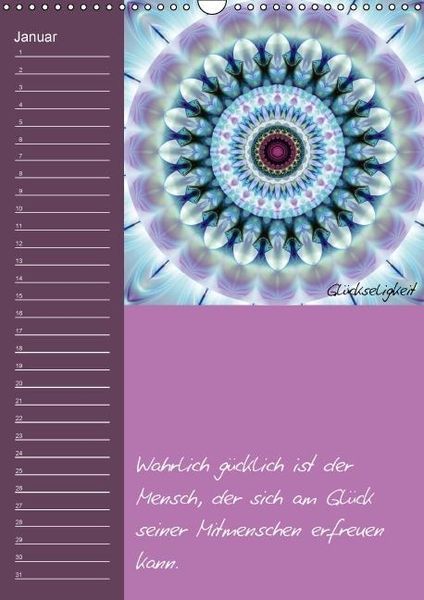 Produktbild: Mandala - Spiegel der Seele / immerw&auml;hrender Geburtstagskalender (Wandkalender immerw&auml;hrend DIN A3 hoch)