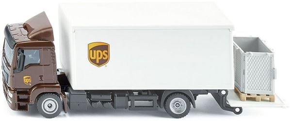 Produktbild: SIKU - MAN LKW mit Kofferaufbau und Ladebordwand