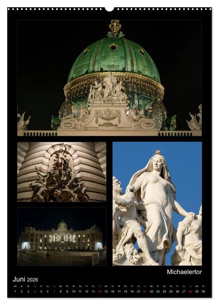 Produktbild: Die Hofburg zu Wien (hochwertiger Premium Wandkalender 2026 DIN A2 hoch), Kunstdruck in Hochglanz