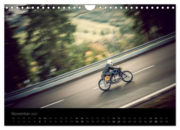 Produktbild: Klassische Motorr&auml;der auf der Piste (Wandkalender 2027 DIN A4 quer), CALVENDO Monatskalender
