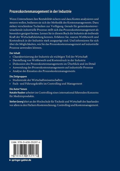 Produktbild: Prozesskostenmanagement in der Industrie