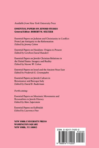 Produktbild: Essential Papers on Jewish Culture in Renaissance and Baroque Italy