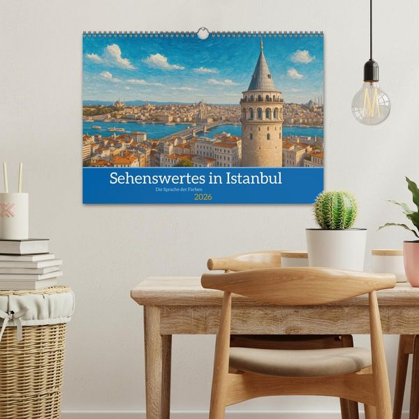 Produktbild: Sehenswertes in Istanbul - Die Sprache der Farben (Wandkalender 2026 DIN A3 quer), CALVENDO Monatskalender