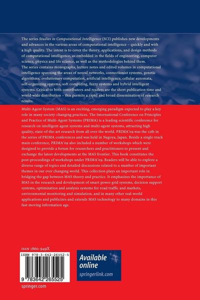 Produktbild: Advances in Practical Multi-Agent Systems