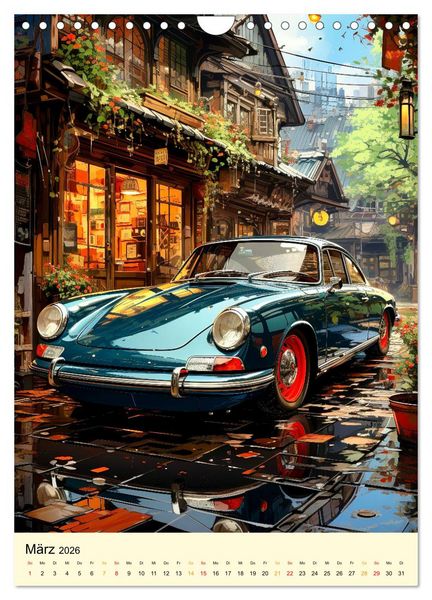 Produktbild: Nostalgic Cars der Traum (Wandkalender 2026 DIN A4 hoch), CALVENDO Monatskalender