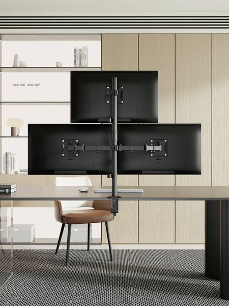 Produktbild: SpeaKa Professional SP-MM-231 Monitorhalterung 3 Display(s) 43,2 cm (17") - 81,3 cm (32") Schwarz H&ouml;henverstellbar, Neigbar, Rotierbar, Schwenkbar