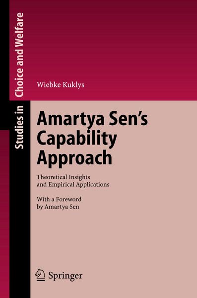 Produktbild: Amartya Sen's Capability Approach