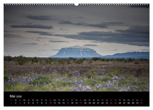 Produktbild: Island - Iceland - &Iacute;sland (hochwertiger Premium Wandkalender 2026 DIN A2 quer), Kunstdruck in Hochglanz