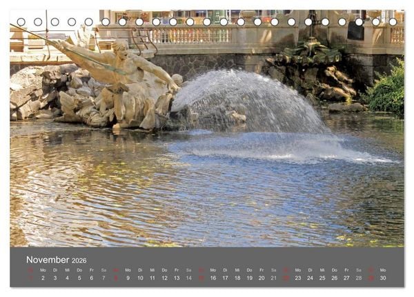 Produktbild: Grosse Brunnen und Wasserspiele in D&uuml;sseldorf (Tischkalender 2026 DIN A5 quer), CALVENDO Monatskalender