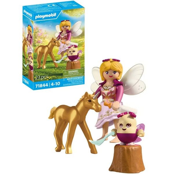 PLAYMOBIL 71844 Goldenes Einhornfohlen mit Fee