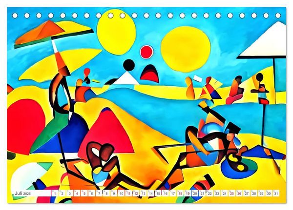 Produktbild: Expressionismus - Farbenspiel der Kunst (Tischkalender 2026 DIN A5 quer), CALVENDO Monatskalender
