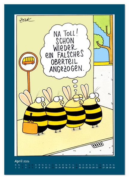 Produktbild: Na Toll! Comics von Martin Zak (Wandkalender 2026 DIN A4 hoch), CALVENDO Monatskalender