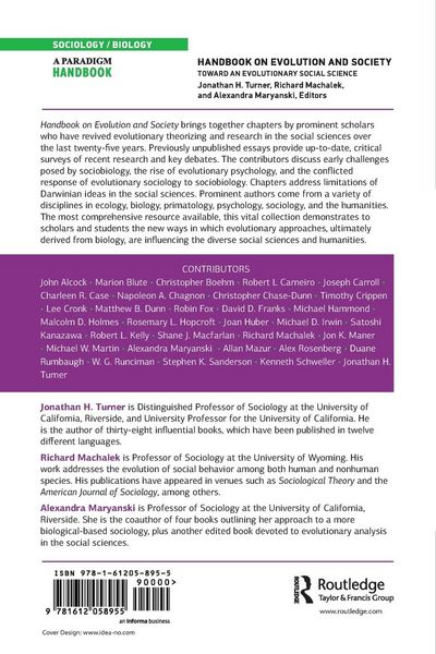 Produktbild: Handbook on Evolution and Society