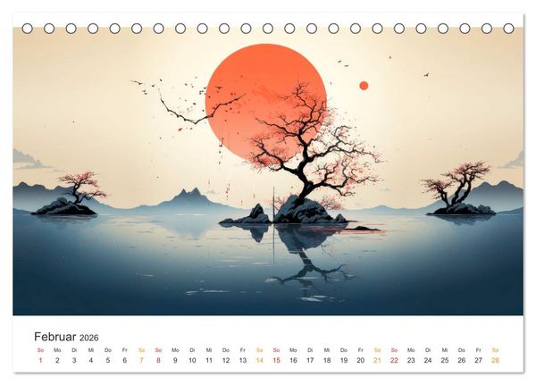 Produktbild: Japan - Kunst der Traditionen (Tischkalender 2026 DIN A5 quer), CALVENDO Monatskalender