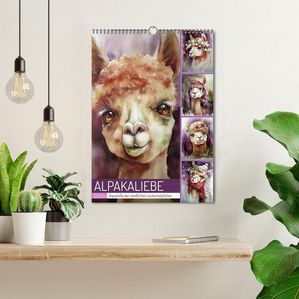 Produktbild: Alpakaliebe (Wandkalender 2026 DIN A3 hoch), CALVENDO Monatskalender