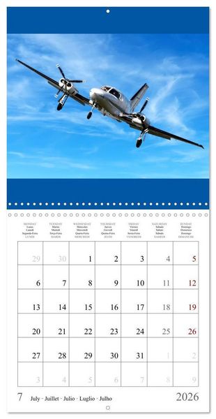 Produktbild: Gayde, F: Airplanes in the blue sky (Wall Calendar 2026 12 &times;