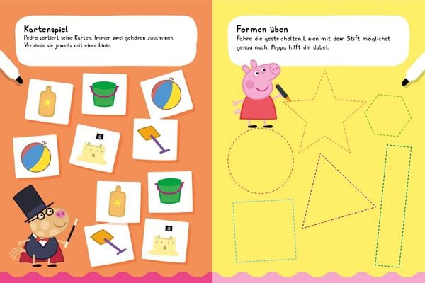 Produktbild: Peppa Pig Mein Lernspielheft - Erstes Lernen