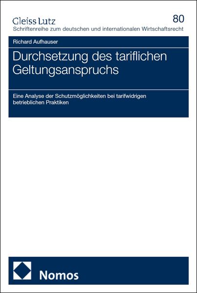 Produktbild: Durchsetzung des tariflichen Geltungsanspruchs