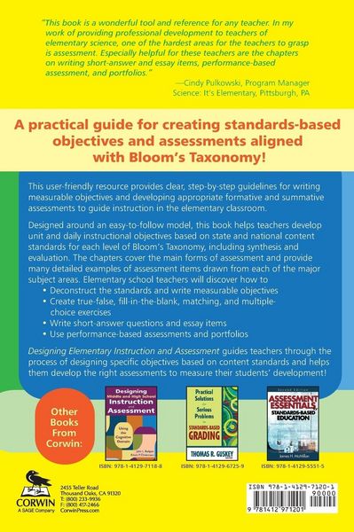 Produktbild: Designing Elementary Instruction and Assessment