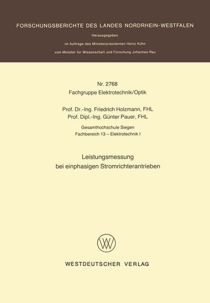 Produktbild: Leistungsmessung bei einphasigen Stromrichterantrieben