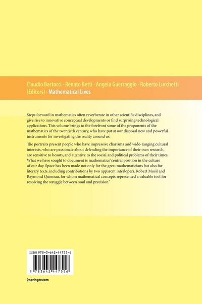 Produktbild: Mathematical Lives