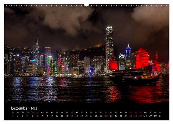 Produktbild: Leuchtende St&auml;dte (Wandkalender 2026 DIN A2 quer), CALVENDO Monatskalender