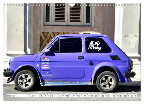 Produktbild: Polski Fiat 126p - Kult auf Kuba (Wandkalender 2026 DIN A3 quer), CALVENDO Monatskalender