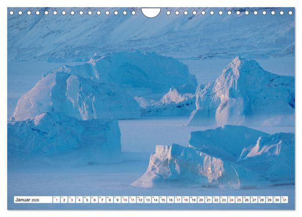 Produktbild: Eisberge - Gr&ouml;nlands magische Eisgestalten (Wandkalender 2026 DIN A4 quer), CALVENDO Monatskalender