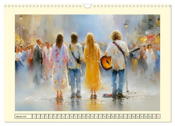 Produktbild: Urbanes Leben. Buntes Sommertreiben in der Stadt (Wandkalender 2027 DIN A3 quer), CALVENDO Monatskalender