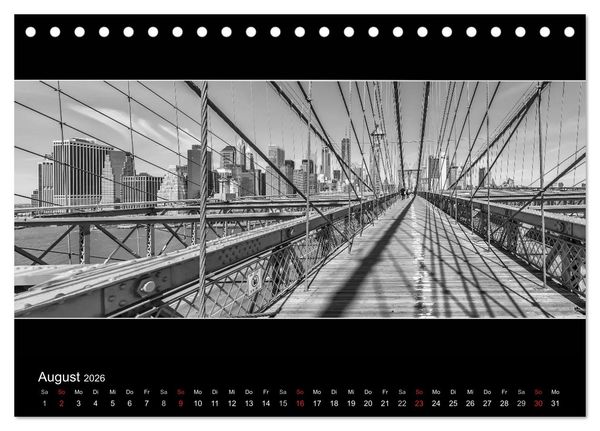 Produktbild: NEW YORK CITY H&ouml;hepunkte im Panoramaformat (Tischkalender 2026 DIN A5 quer), CALVENDO Monatskalender