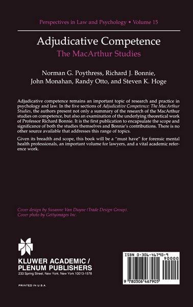 Produktbild: Adjudicative Competence